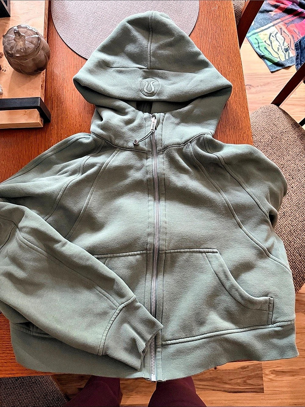 lululemon Green scuba Zip